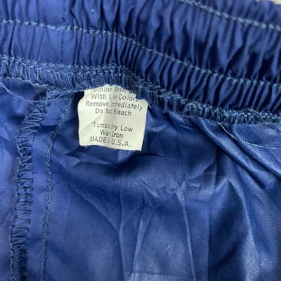 Vintage Nike F.I.T. Logo Pants Men's Medium Blue Woven Tapered Jogger USA - Picture 10 of 16